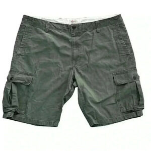 Dockers Mens Shorts Sz 40 Olive Green Cargo Pockets Casual 10.5” inseam